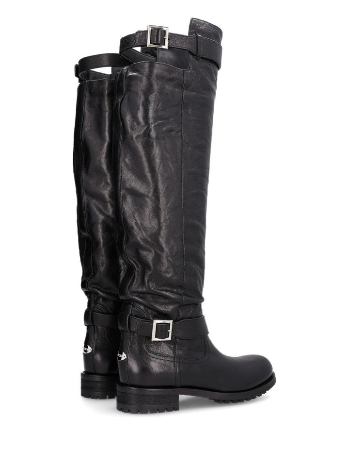 Jimmy Choo Biker Knee Boot Boots - Black | 7056ef335a413830d9cba23434c7139330978cf3