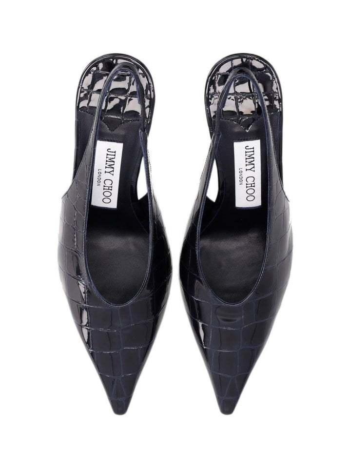 Jimmy Choo Isa 80 Slingback Pumps - Blue | 2df54df8c3f94b3e7206c30a742c309bfffaf492