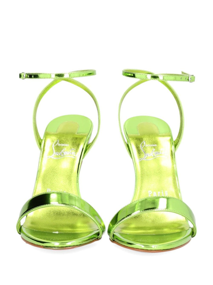 Christian Louboutin Miss Z Sandal 100 Specchio/Lining Sandals - Green | 849d90ccecd65d60f8484318bcc851e6ae12f0e9