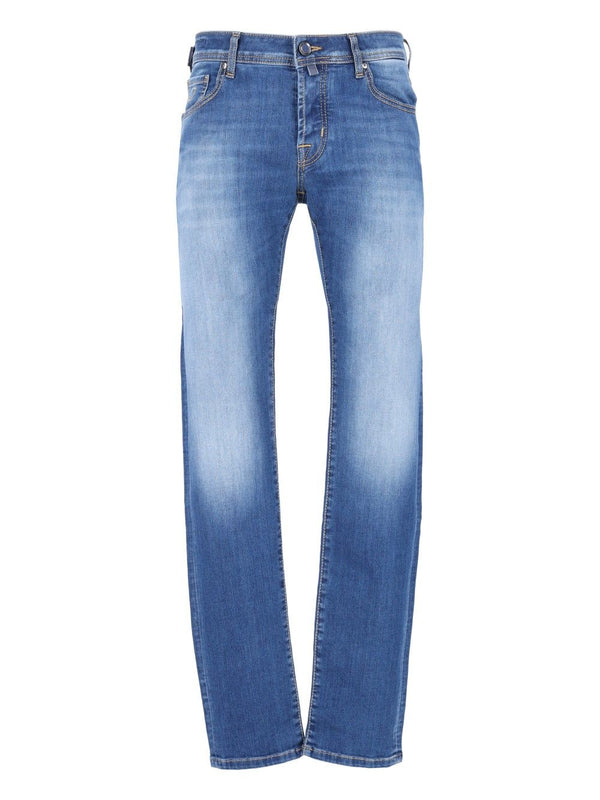 Pant 5 Pkt Super Slim Fit Nick 10 Oz Salpa Grigia 92 Cot 8 Elastan Jeans Blue