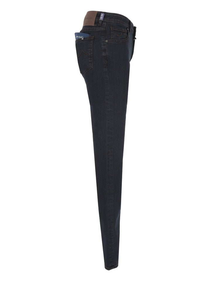 Jacob Cohen Pant 5 Pkt Super Slim Fit Nick  10 Oz Salpa Marrone 92 Cot 8 Elastan Jeans - Blue | 30fa53901423efdcad630d1282662f1cbe4dfb53
