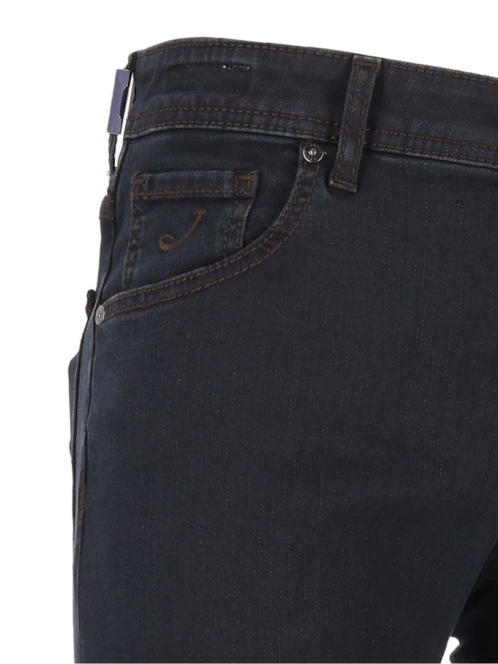 Jacob Cohen Pant 5 Pkt Super Slim Fit Nick  10 Oz Salpa Marrone 92 Cot 8 Elastan Jeans - Blue | 35d673ed814df758faeba27216a70e221ce99e3b