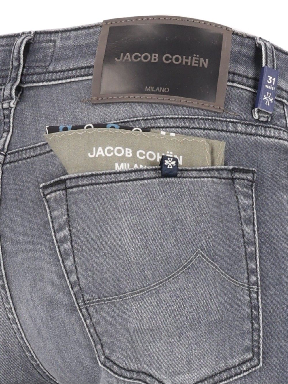 Jacob Cohen Super Slim Fit Nick Jeans - Grey | 089cbeeea7c8350a6fd390375eb7d75783b217f8