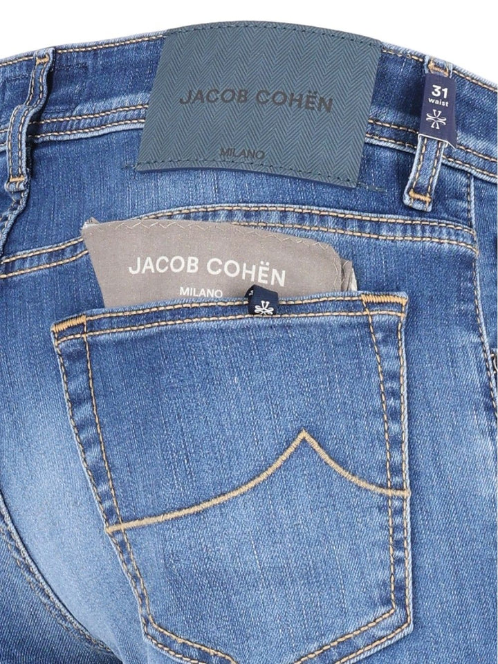 Jacob Cohen Pant 5 Pkt Super Slim Fit Nick  10 Oz Salpa Grigia 92 Cot 8 Elastan Jeans - Blue | 75e62ccfbe1277c2668cb77eb6e27bc60d8c0c9e