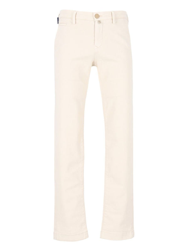 Pantalone Slim Fit Bobby 93 Cot 7 Elastan Trousers White