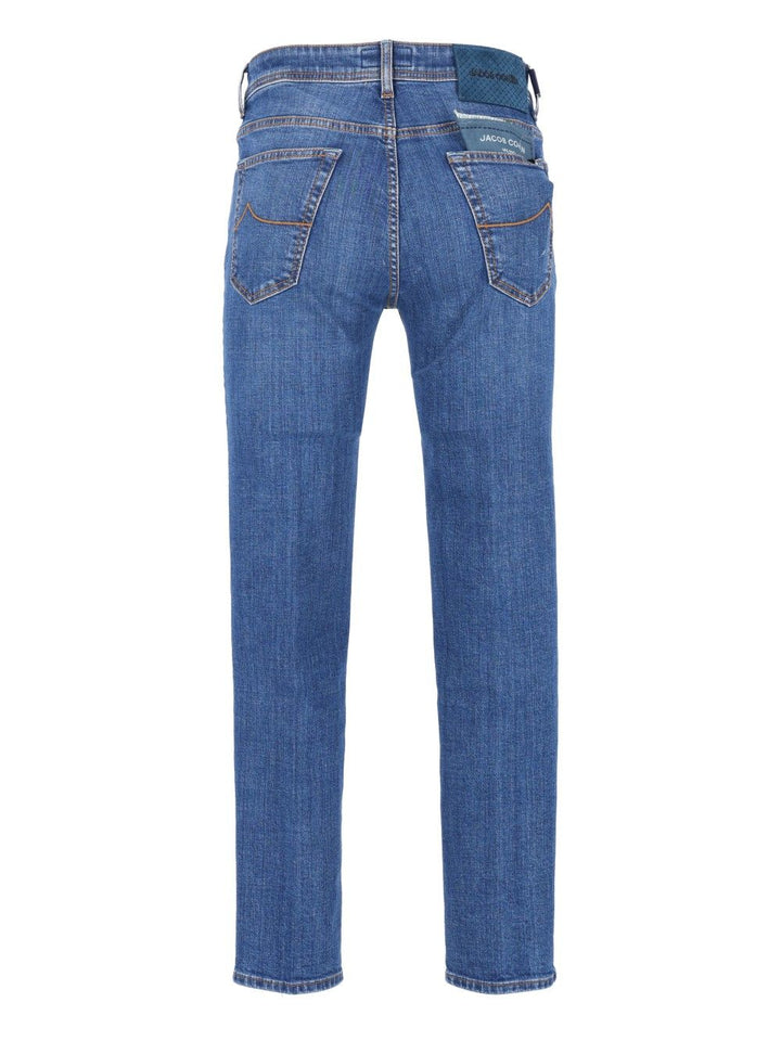 Jacob Cohen Pant5 Pkt Cropped Slim Fit Scott 13,5 Oz Salpa Blu 95 Cot 4 Elastan Jeans - Blue | 4654c70bf7d7bb51847730ab9387c9ef73fae2a7