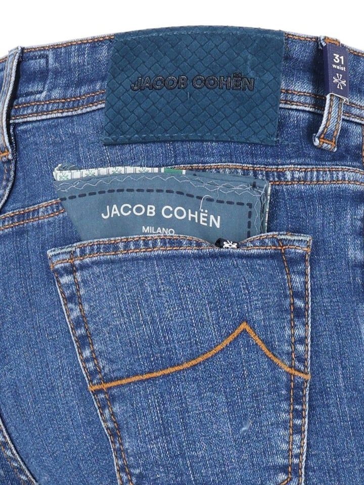 Jacob Cohen Pant5 Pkt Cropped Slim Fit Scott 13,5 Oz Salpa Blu 95 Cot 4 Elastan Jeans - Blue | f724ce3fd706dc85c8c3991659c033927db9d6d5