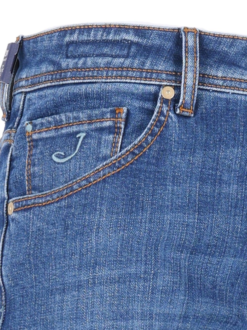 Jacob Cohen Pant5 Pkt Cropped Slim Fit Scott 13,5 Oz Salpa Blu 95 Cot 4 Elastan Jeans - Blue | 252f0e4ec3a33dd09ab0b326239bb96de68ef703