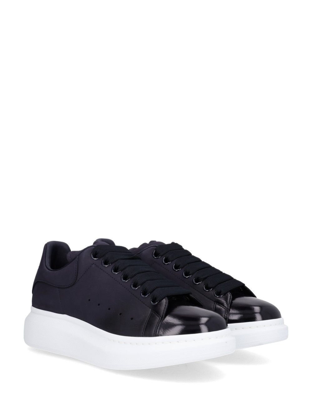 Mcqueen Ex Whgp5 Leather  Rubber Sole Black/White Sneakers - Multicolor | 9473561d3a737eae6d0af56418f27b4f3eaf4d37