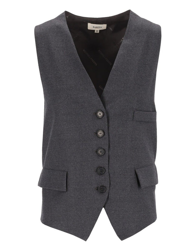 Gilet Romeo Flan 99 Lana 1 Elastan Jackets Grey
