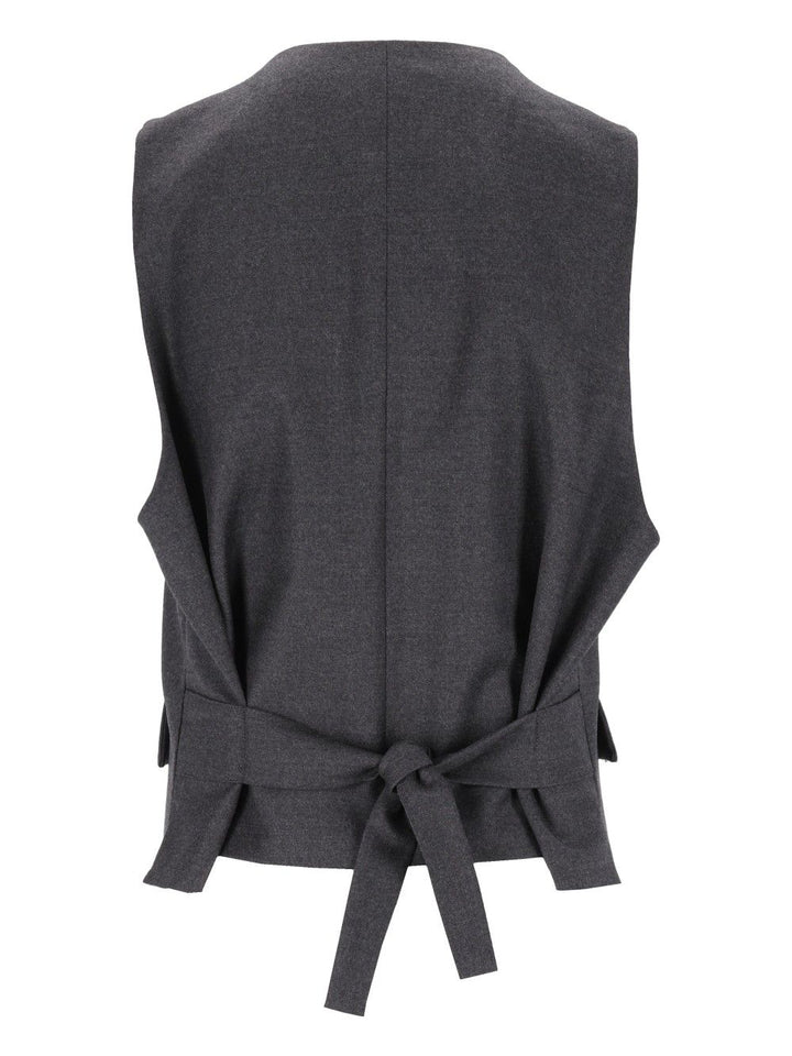 Barena Venezia Gilet Romeo Flan 99 Lana 1 Elastan Jackets - Grey | 063b93d2438c32cfc8a0460336e937b0ea440c9b