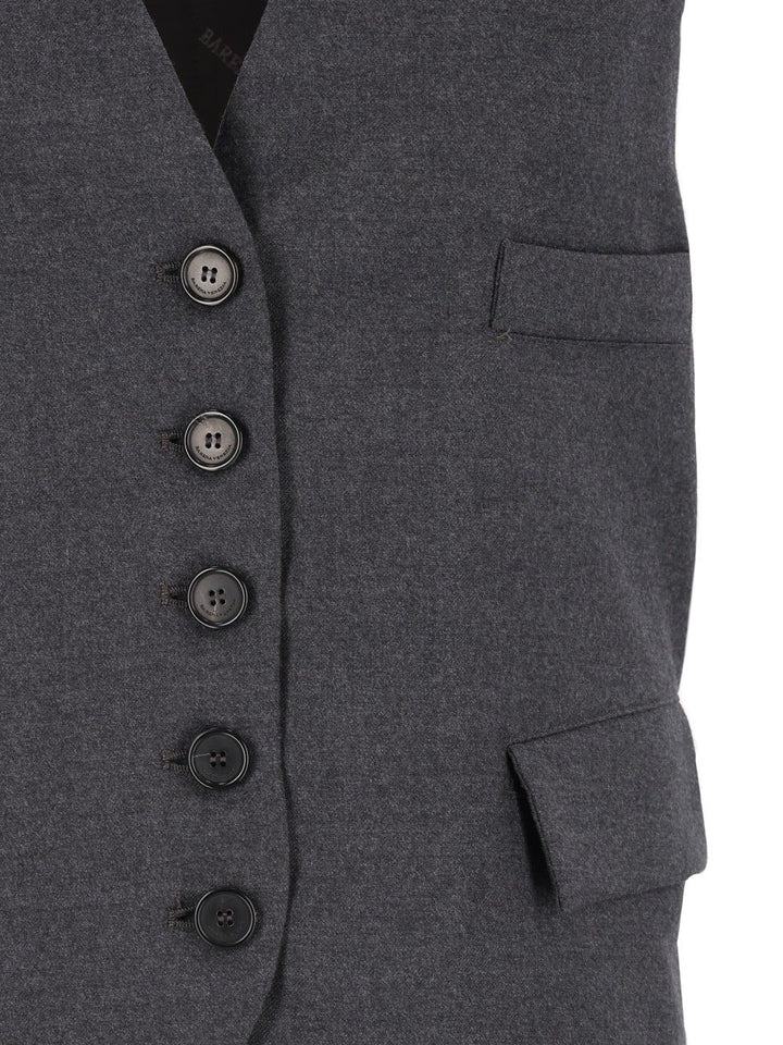 Barena Venezia Gilet Romeo Flan 99 Lana 1 Elastan Jackets - Grey | d56cb608d26d23dd5d2a1be055d852fe56e467c4