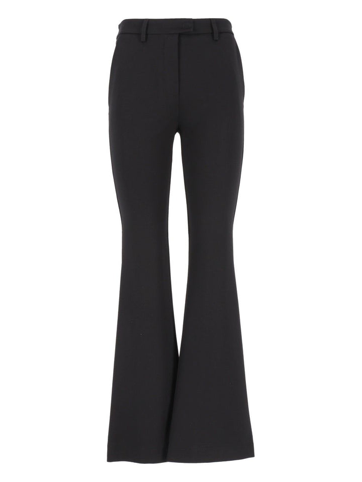 Al Duca D'Aosta Kick Flare Trousers - Black | 6dc0d12f21af276657abe1482af40540ca692fc8