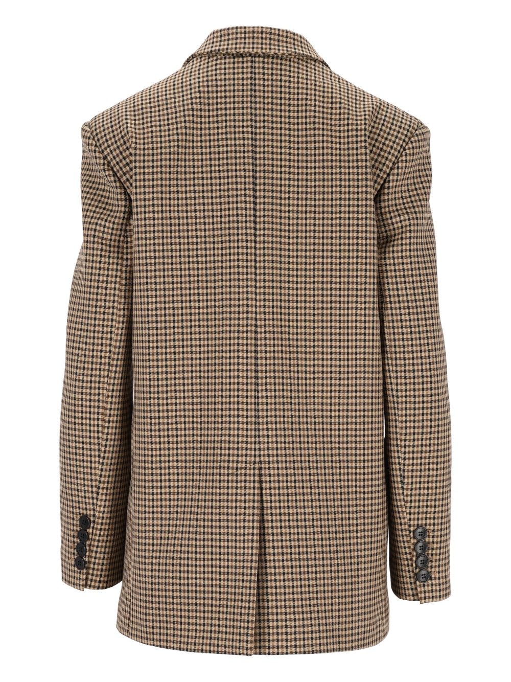 Al Duca D'Aosta Oversized Single-Breasted Blazer Jackets - Beige | 83d305cd2b84f18a79126631c809e31409d81eb6