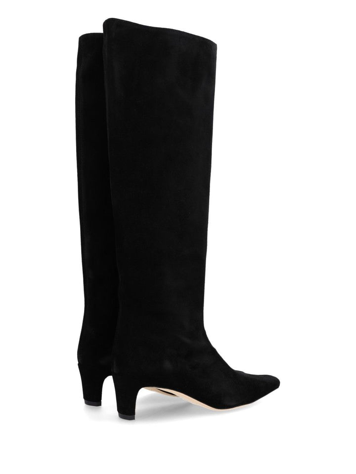 Staud Wally Boot Suede Boots - Black | 6c51dbd8548dabd76d813364fadc1cde0bc2606b