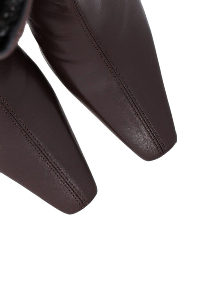 Staud Wally Boot Leather Boots - Brown | dc736c3770f56316f087b7a201e15e190952524a