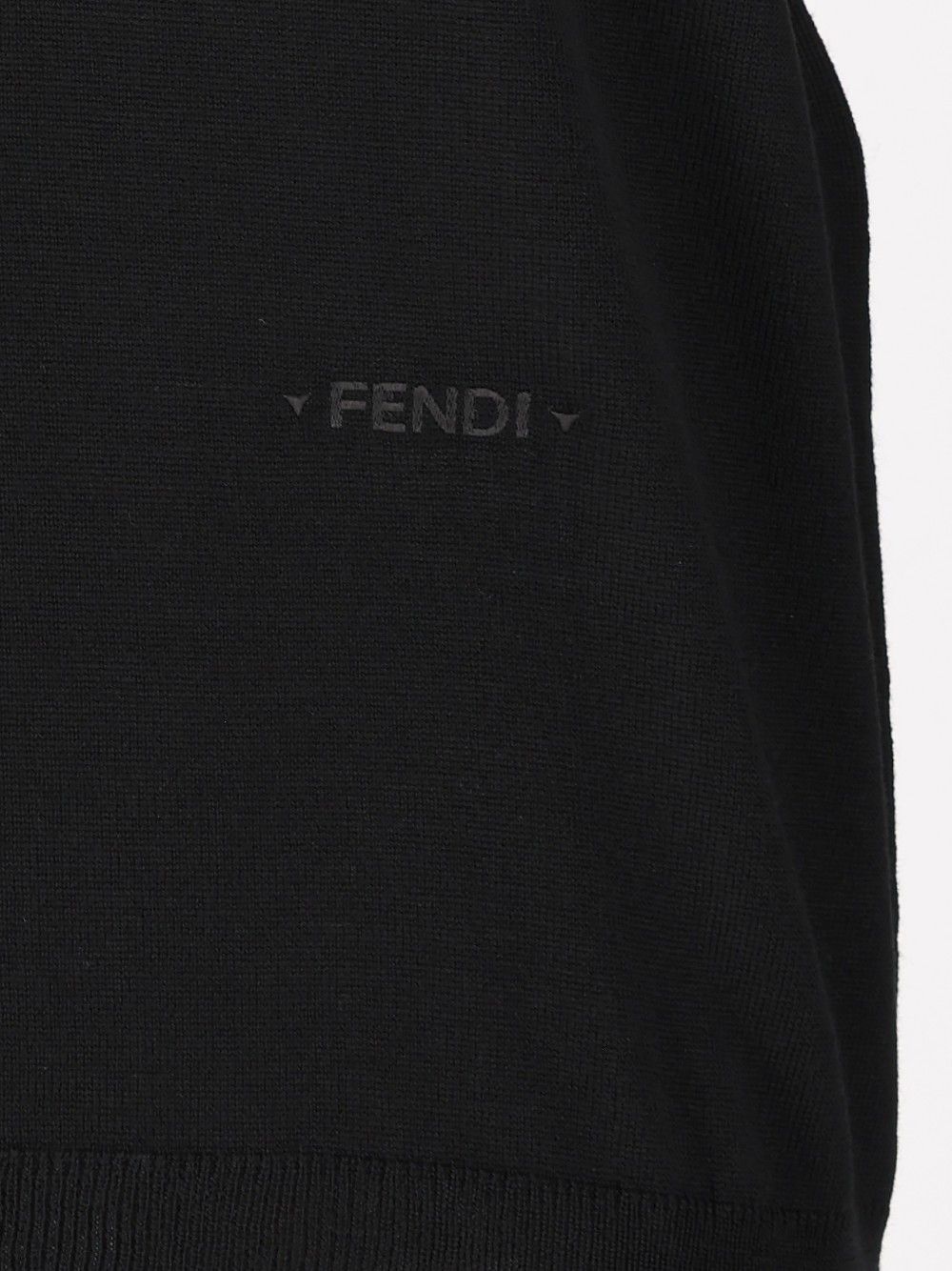 Fendi Pullover Basic Fine Merino Knitwear - Black | 99914af91a819792c1f3a45fec67ef48decf5aa1