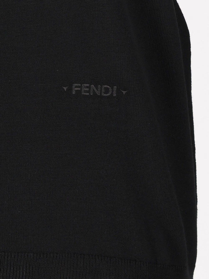 Fendi Merino Wool Sweater Knitwear - Black | 34799900eccc8de1358cc37b268702da3a9d789c