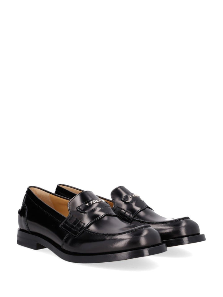 Fendi Loafer Vitello Abrasivato Scarpe basse - Black | 2d410324c22ca3c4098963dd5117d74025d59cba