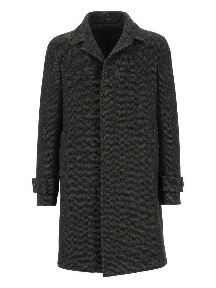 Al Duca D'Aosta Cappotto Abbot.Coperta Resca 100  Lana Coats - Green | 578a7dbc72e2e3e8dbf321eca54ed41b1bfd4544