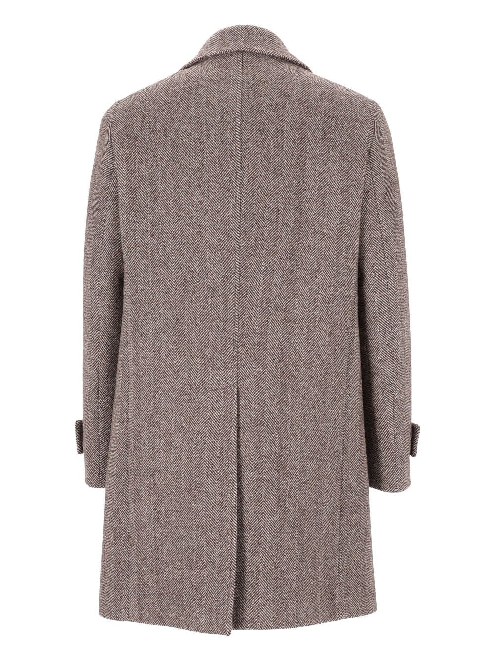 Al Duca D'Aosta Tailored Coat Coats - Brown | f96bb7401f42a7e4c7b0ca18c2b4a5bd9c57f4d8