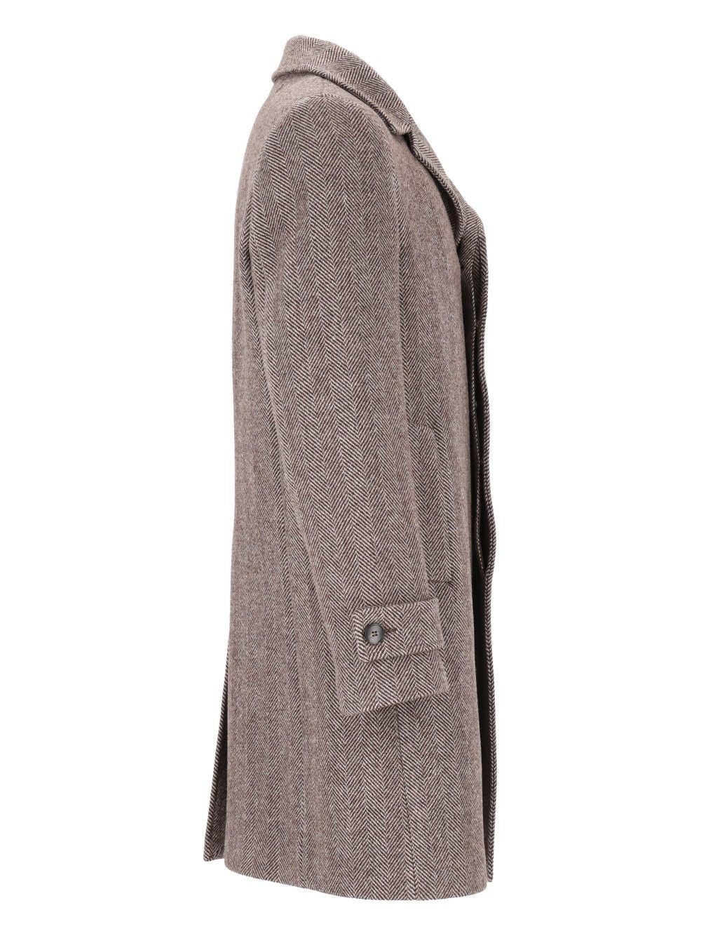 Al Duca D'Aosta Tailored Coat Coats - Brown | 112a73f133c441f945827f1d91133ba91d4c4f11