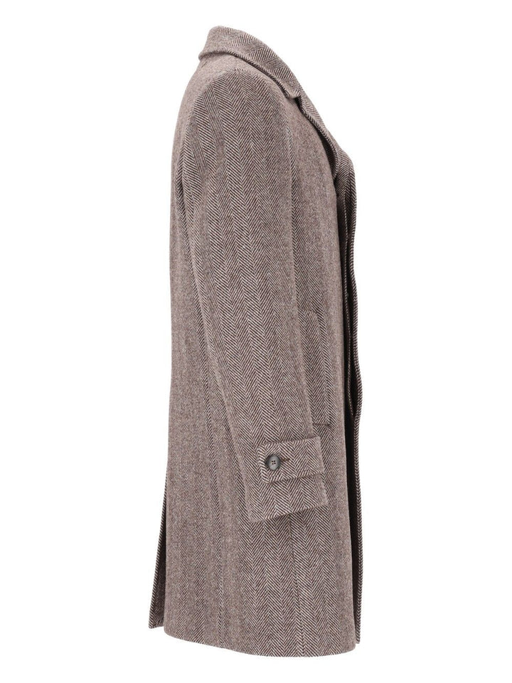 Al Duca D'Aosta Tailored Coat Coats - Brown | 112a73f133c441f945827f1d91133ba91d4c4f11