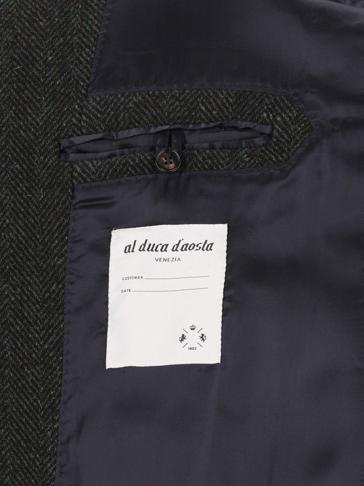 Al Duca D'Aosta Cappotto Abbot.Coperta Resca 100  Lana Coats - Green | 7f27dc35c7096976c91e317d3cee64c9e7bb171a