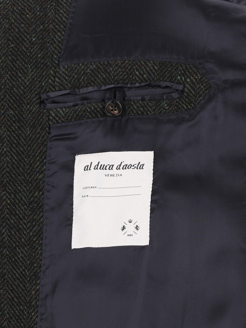Al Duca D'Aosta Tailored Coat Coats - Green | a6af42be79fed6579fe5a97422fc61132006bac6