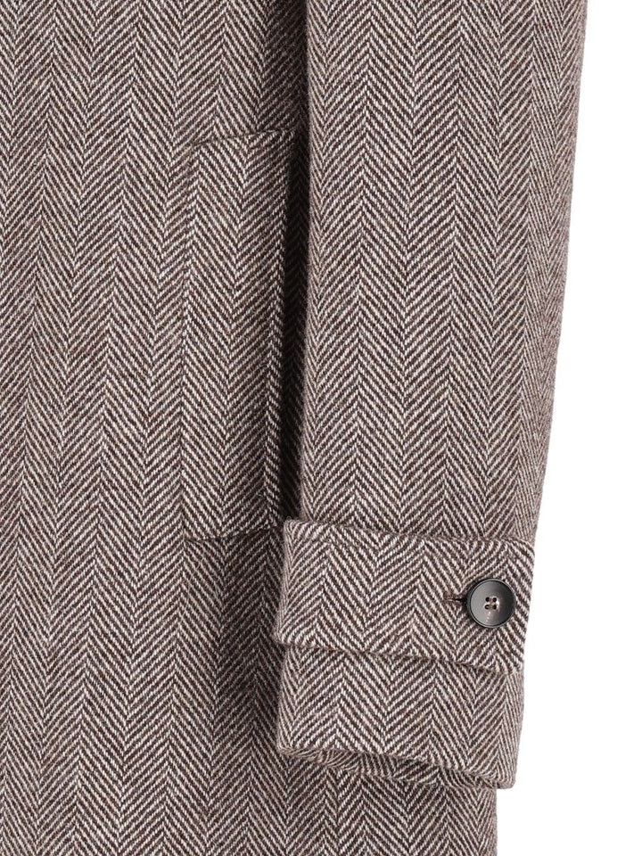 Al Duca D'Aosta Tailored Coat Coats - Brown | 5c7bc538abda06349d1663f0fdb1032efe95769f