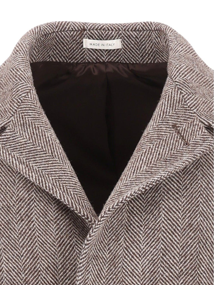 Al Duca D'Aosta Tailored Coat Coats - Brown | 8ecb86aa4e67238ba686a96377a96f85d3e27075