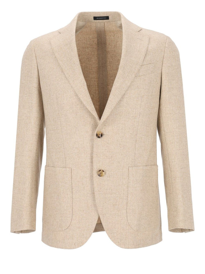Al Duca D'Aosta Blazer Galles Fusion Sfoderata R7 100 Lana Jackets - Beige | f1bf2feff047a4a31015a7c220c5c90b4463d73d
