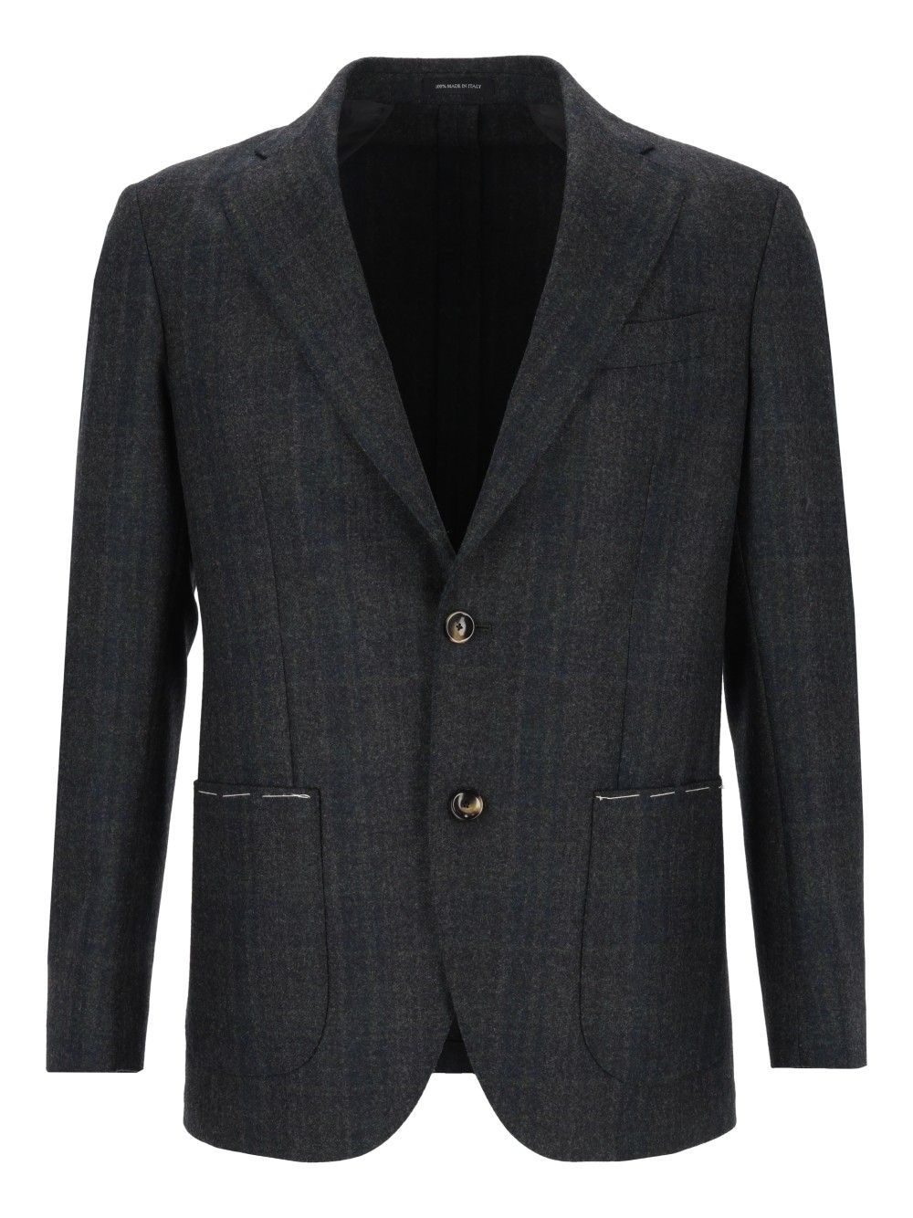 Al Duca D'Aosta Blazer Check Fusion Sfoderata R7 100 Lana Jackets - Green | 41f2b182fe283cb393021dc2b235d85bc3863c95