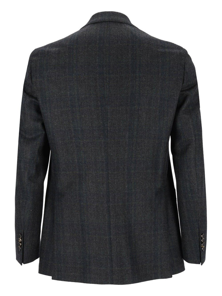 Al Duca D'Aosta Blazer Check Fusion Sfoderata R7 100 Lana Jackets - Green | 08091dee322879bac888eb803bf16d6c1bbcd87a