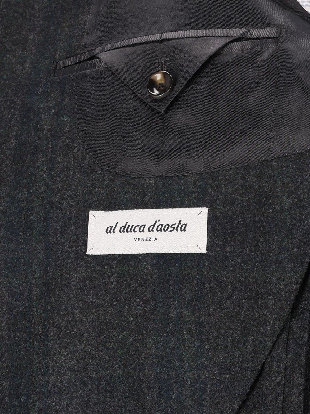 Al Duca D'Aosta Blazer Check Fusion Sfoderata R7 100 Lana Jackets - Green | 46b0954caaab025e654726e5c41fca126bb5c4d3