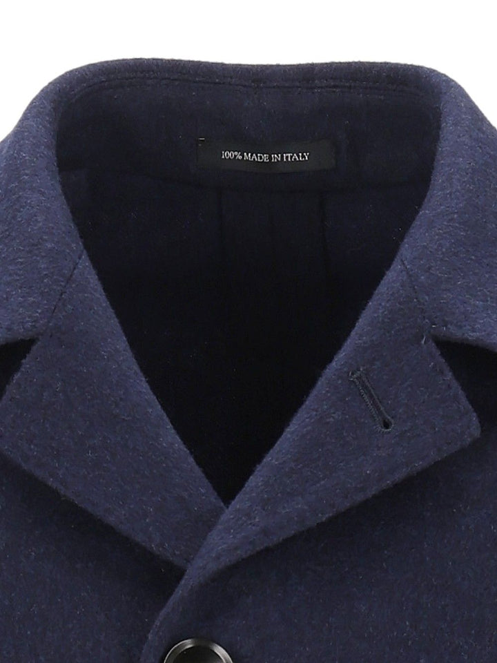Al Duca D'Aosta Cappotto Corto Sfoderato Loro Piana 100 Cachemire Coats - Blue | 2e81b3194c7001ec9257dd6c605181fa613e31d5