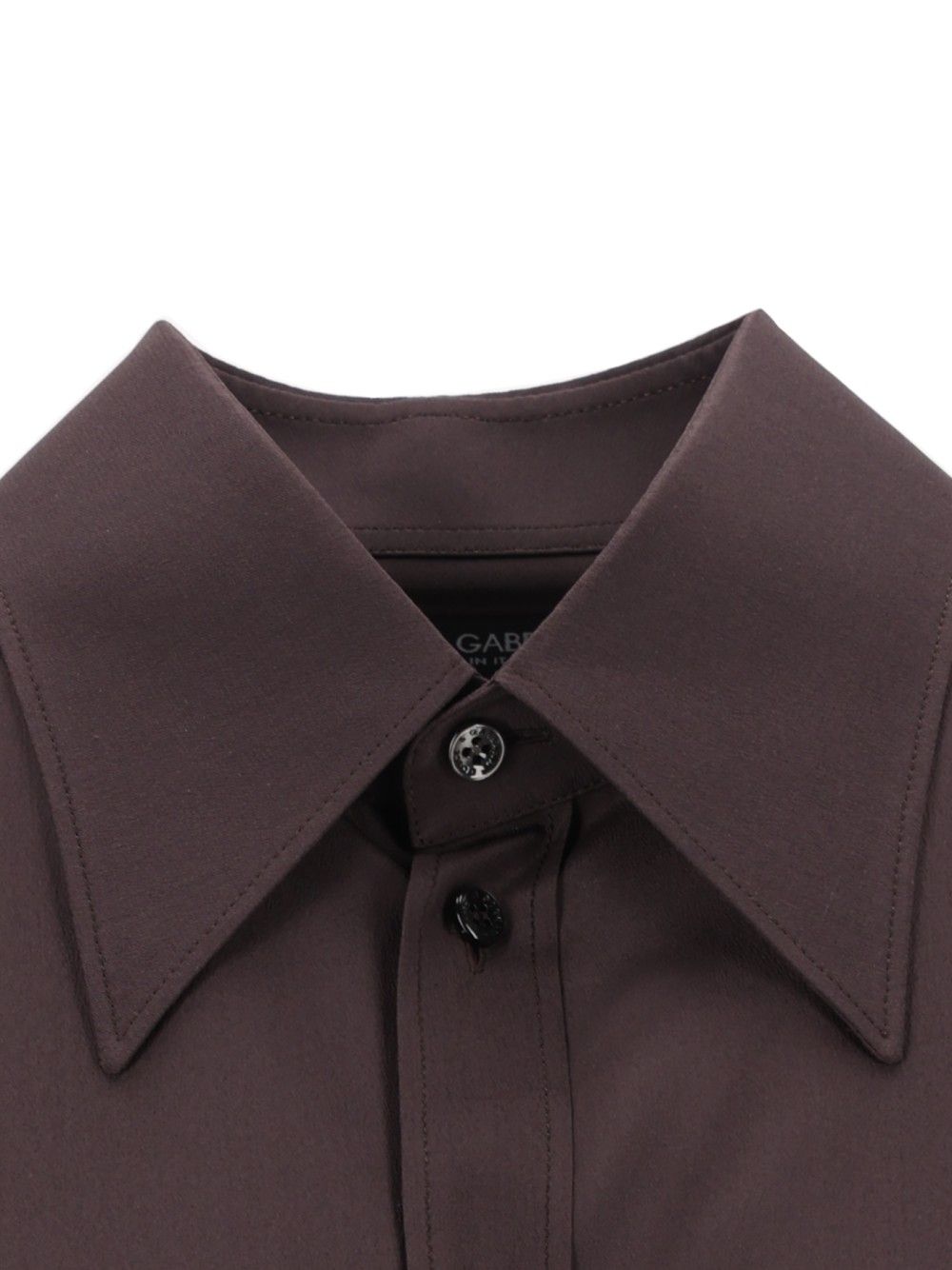 Dolce & Gabbana Shirt In Silk Crêpe De Chine Shirts - Brown | 0beee58d99a9e5c3aa1f52316a60ad3aa0d218eb