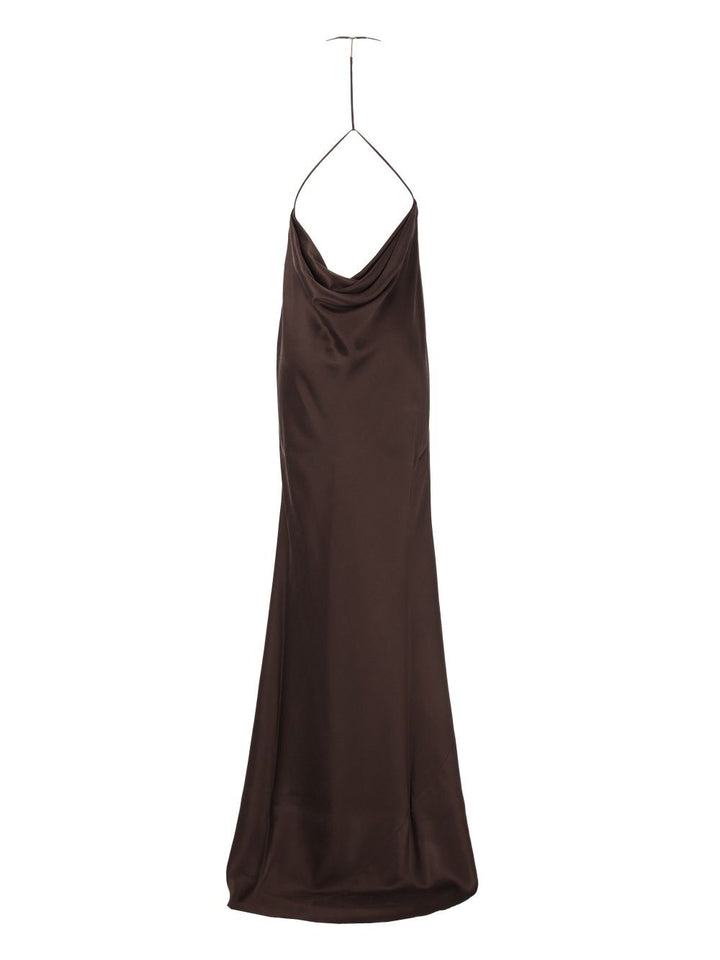 Tom Ford Long Silk Evening Dress Dresses - Brown | 83b7a309daf71443ba92c153f66a5b2d94ba395c