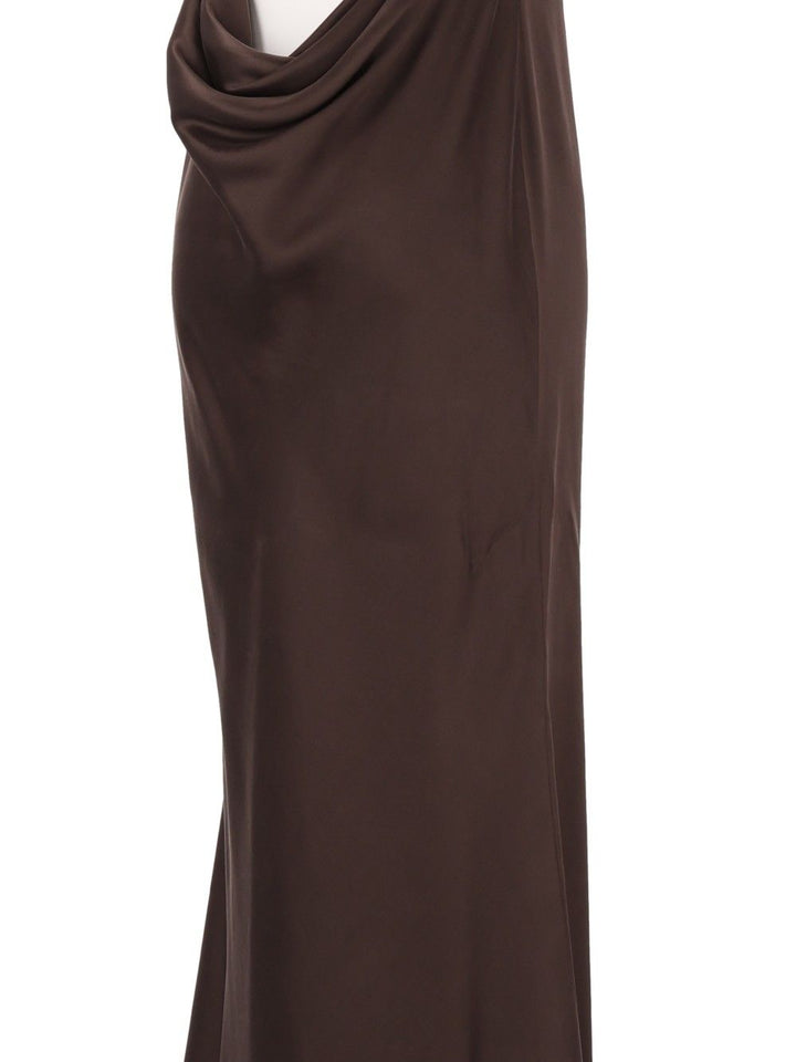 Tom Ford Long Silk Evening Dress Dresses - Brown | 67f725c83f760893be0614c3edf85f01e2bf34b3
