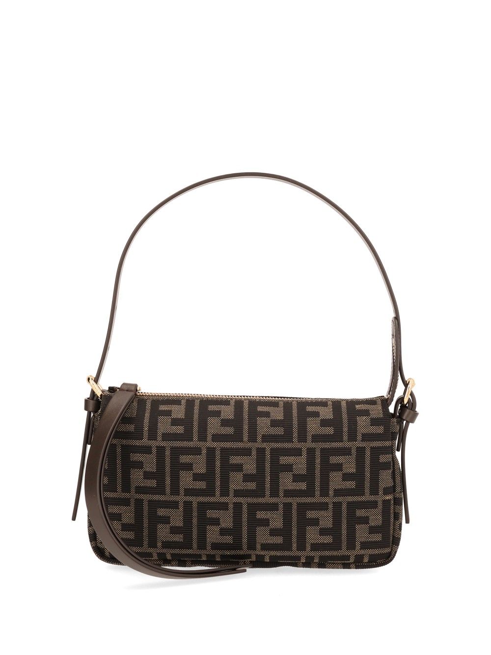 Fendi Zip Top Small Shoulder Bags - Brown | 55fd50ea4e43bfa97c90a6db1836565532551be2