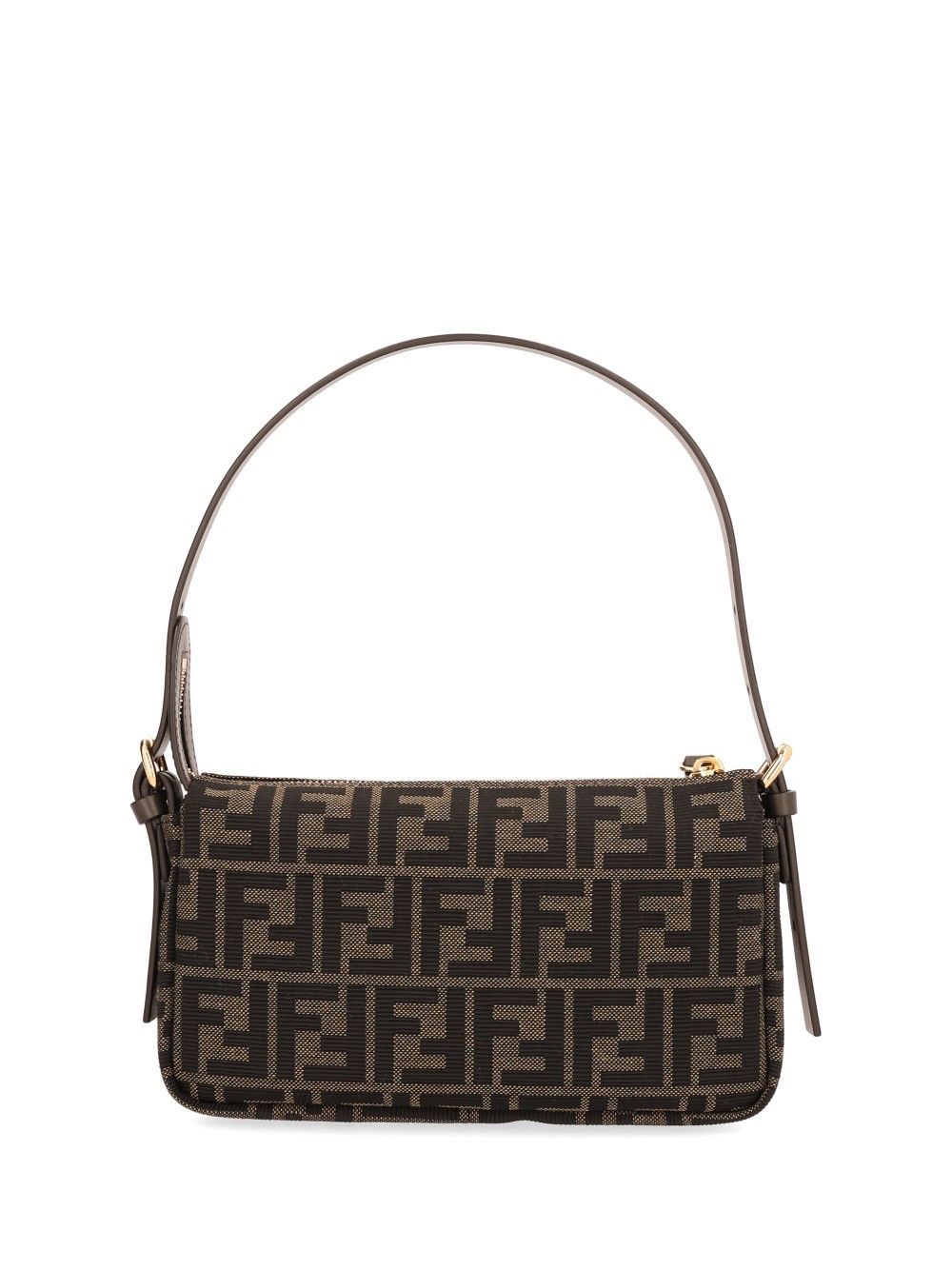 Fendi Zip Top Small Shoulder Bags - Brown | 4e4ee2c9a0b70d47880654e26e54a404d3b3de4f