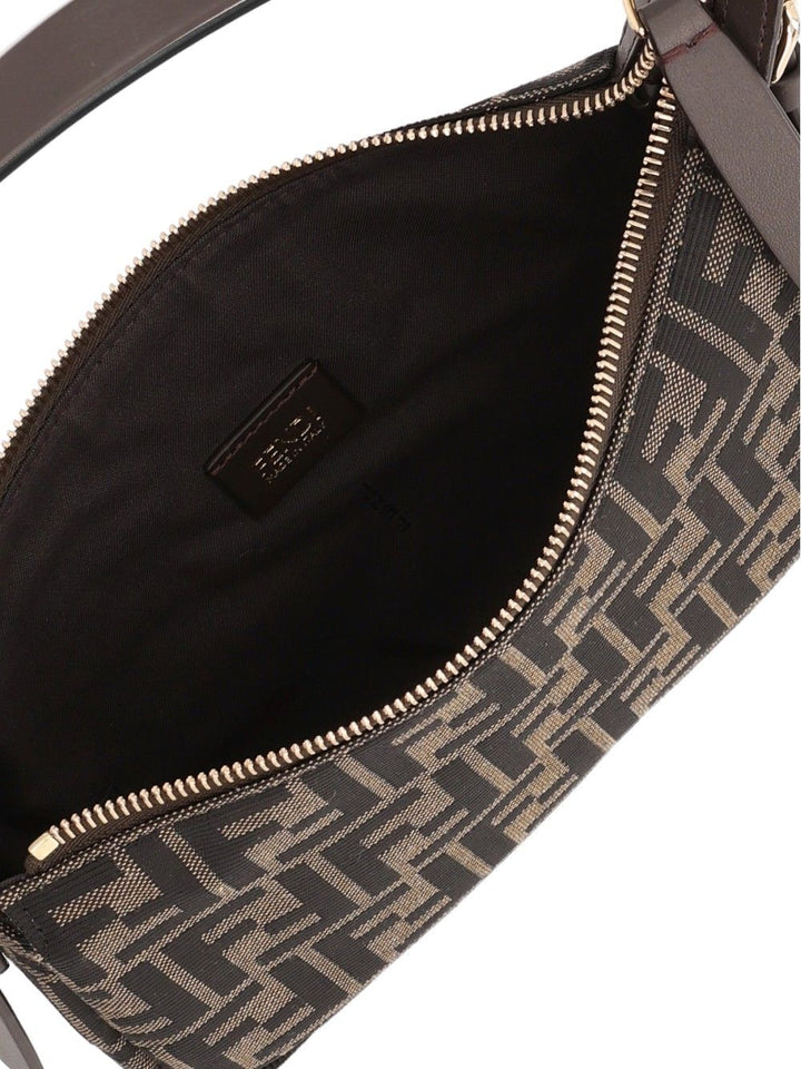 Fendi Zip Top Small Shoulder Bags - Brown | 068b1ce5a78923a49f03f60622989c885e85417d