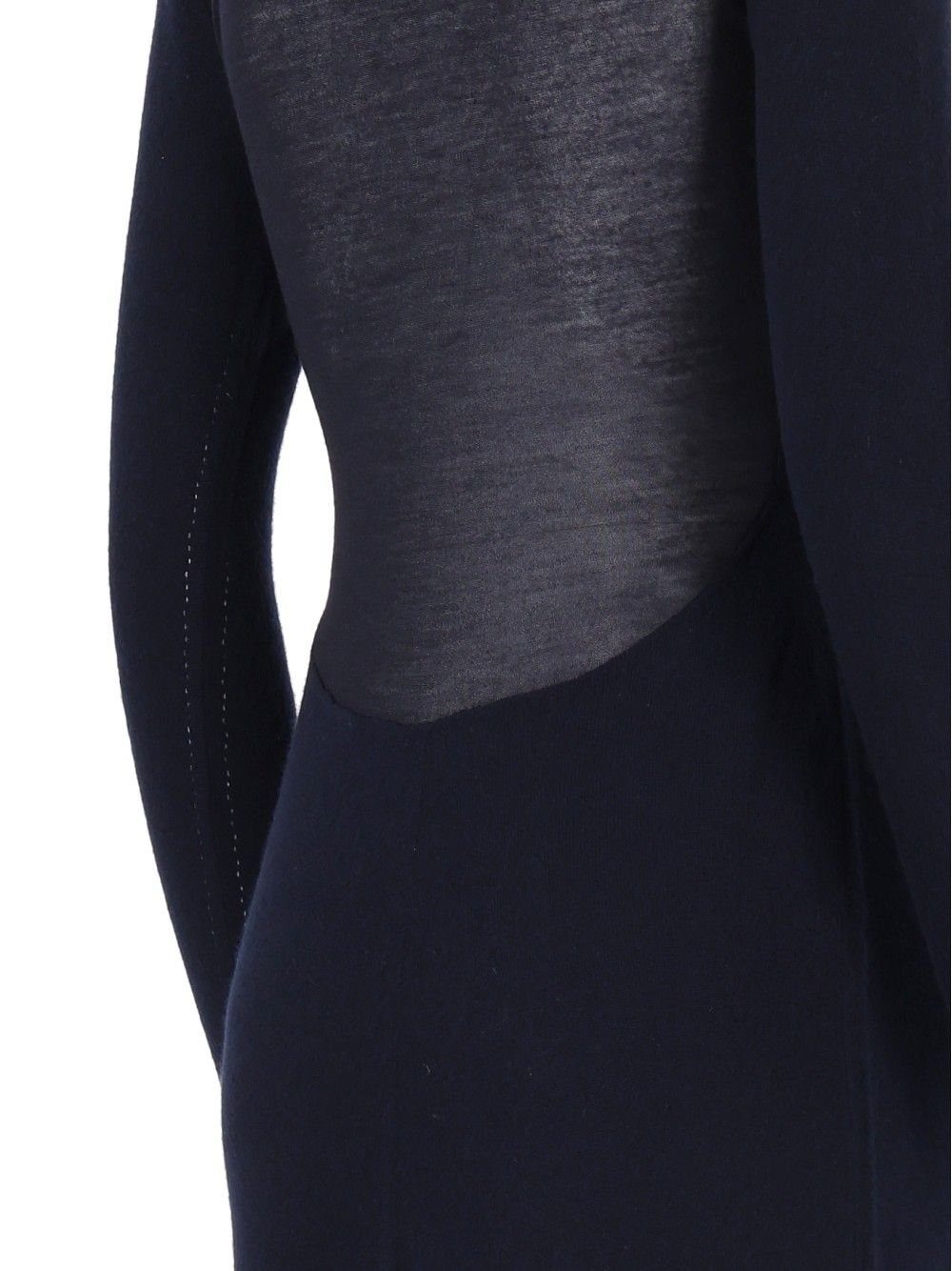 Tom Ford Featherweight Cashmere Silk And Mid Gauge Cotton Cashmere Multigauge Long Crewneck Dress Dresses - Blue | 4560dced0e84ecc78621fa21668641ca68c5bc19