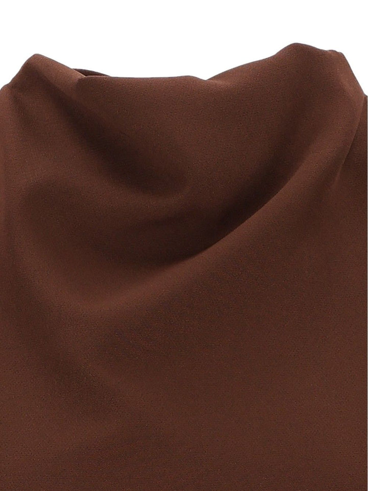 Federica Tosi Abito Corto Cut Off Cady Dresses - Brown | f066d5d7e56f01dce5a743e17973b2e8bd7171e2