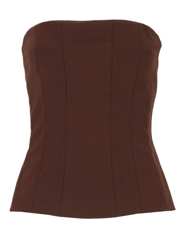 Top Bustier Frescolana Tops Brown