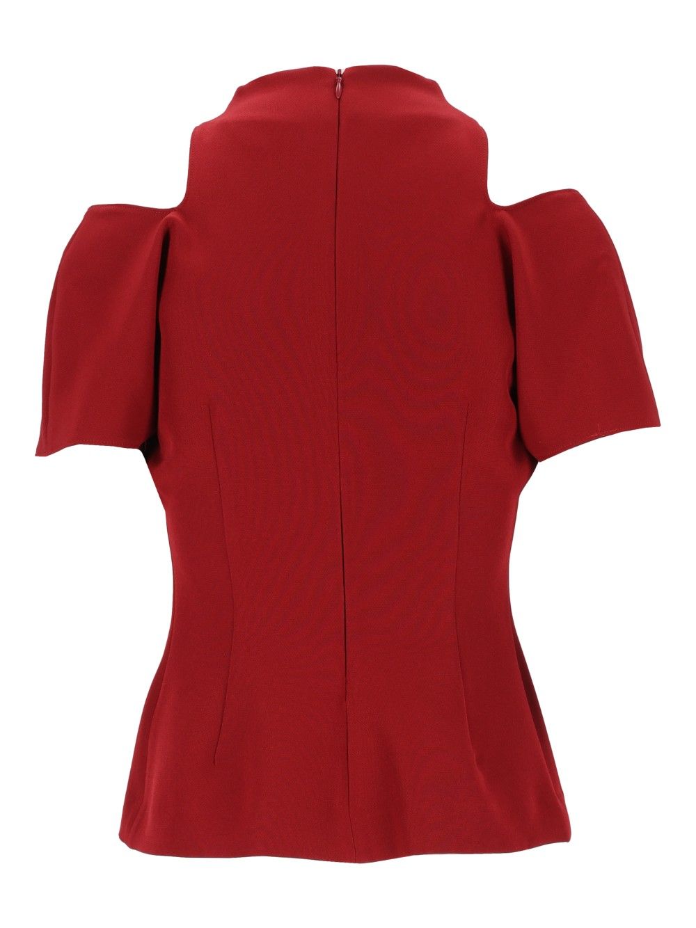 Federica Tosi Blusa Maniche Cut Off Cady Tops - Red | 6e22f91a611aa013a41e612406c289befeef1ed7