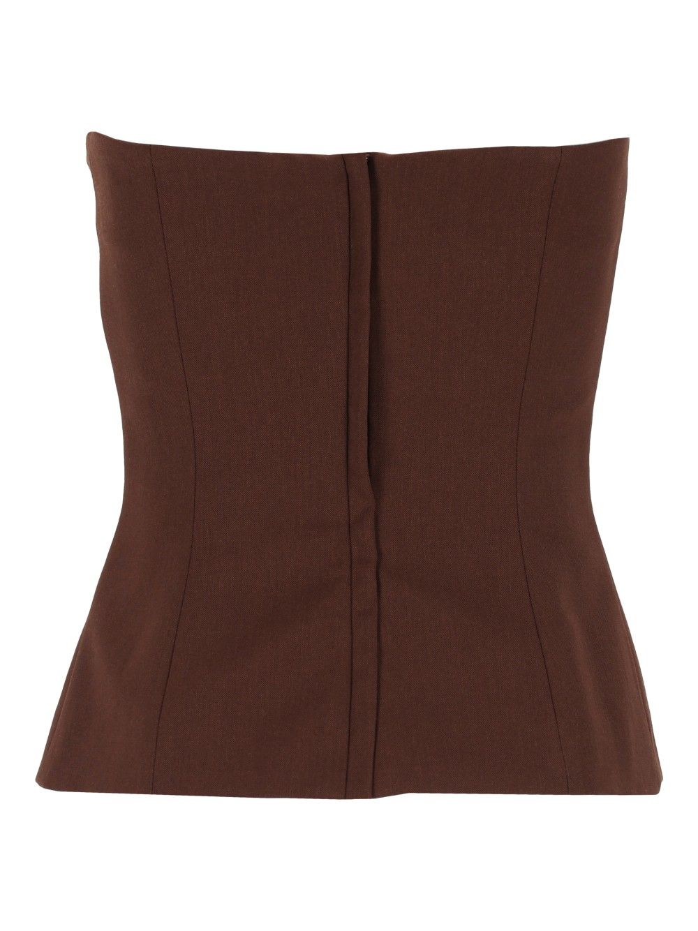 Federica Tosi Bustier Top Tops - Brown | 699b9eb83523cad3d6a5f2b3360e693d5ad4e2ff