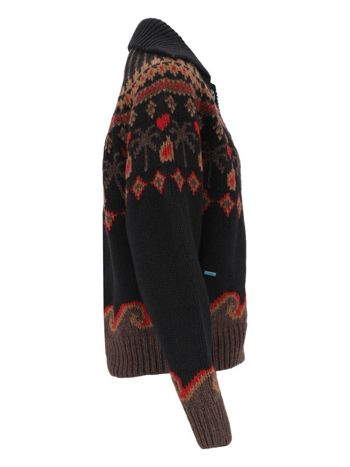 Alanui Sweet Winter Cardigan Knitwear - Black | 201a2188043711180aa44f4ba818220c89c5b9c7