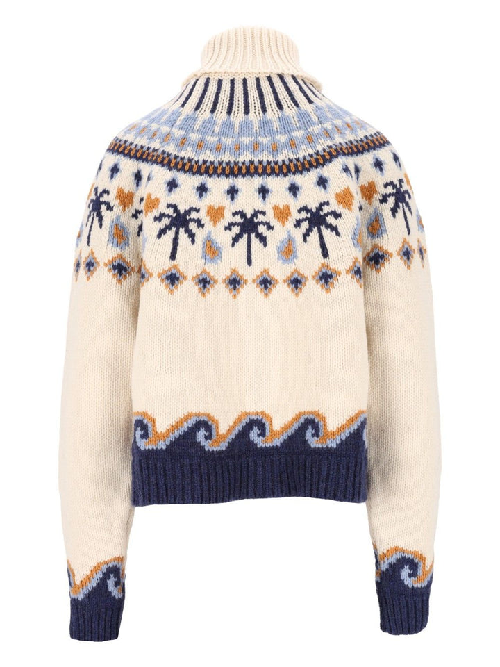 Alanui Sweet Winter Turtleneck Knitwear - White | 6fda2937a2e75aef03d17b23c0619c91551e7f29