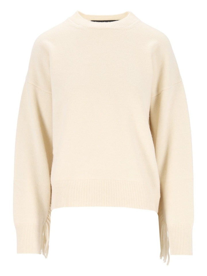 Federica Tosi Wool And Cashmere Sweater Knitwear - White | 5e3e8894774243b927ace4e6553d36d8b7fc793f